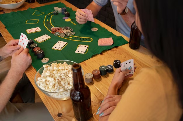 wadah Three Card Poker table with live dealer and betting interface